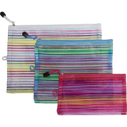 GFORCE Mesh Travel Pouch Set - 3-Pack in Rainbow