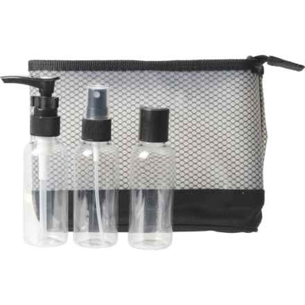 GFORCE Mesh Travel Toiletry Bag Set - 4-Piece in Black