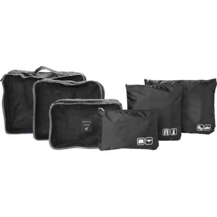 GFORCE Ultimate Traveling Packing Cube Set - 6-Piece, Black in Black