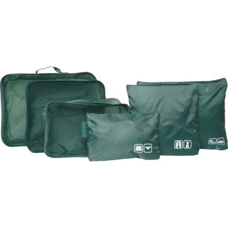 GFORCE Ultimate Traveling Packing Cube Set - 6-Piece, Emerald in Emerald