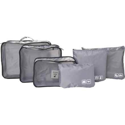 GFORCE Ultimate Traveling Packing Cube Set - 6-Piece, Grey in Grey