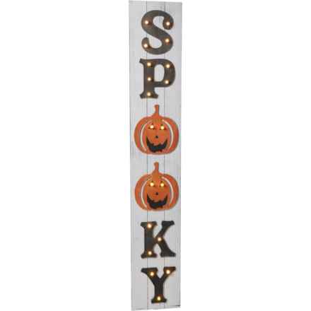 Ghoulish 7.75x47.25” Spooky LED Wall Art in Multi