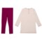 454JD_2 Gillian’s Closet Sweatshirt Dress and Leggings Set - Long Sleeve (For Little and Big Girls)