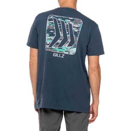 Gillz Contender Splinter Graphic T-Shirt - Short Sleeve in Dress Blues