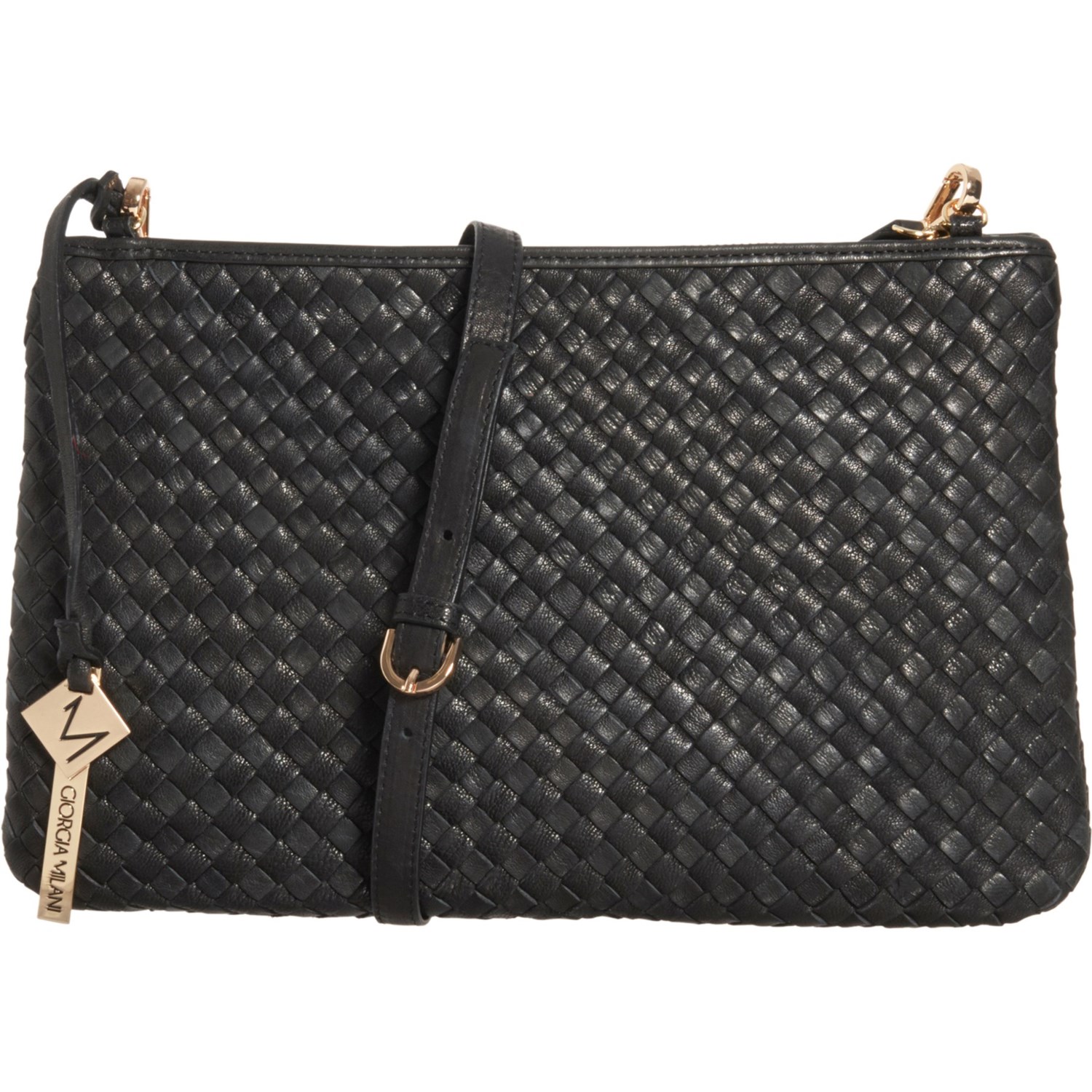 Giorgia Milani Made in Italy Black Wow Texas Crossbody Bag (For Women) - Save 60%