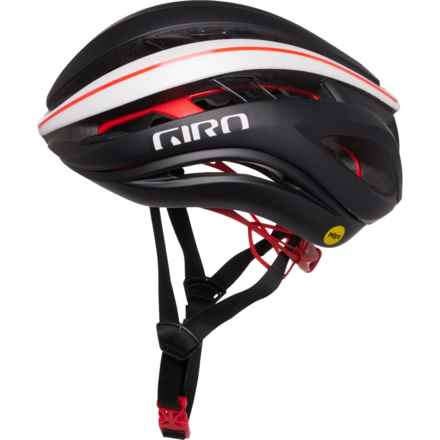 Giro Aether Spherical Bike Helmet - MIPS (For Men and Women) in Black/White/Red
