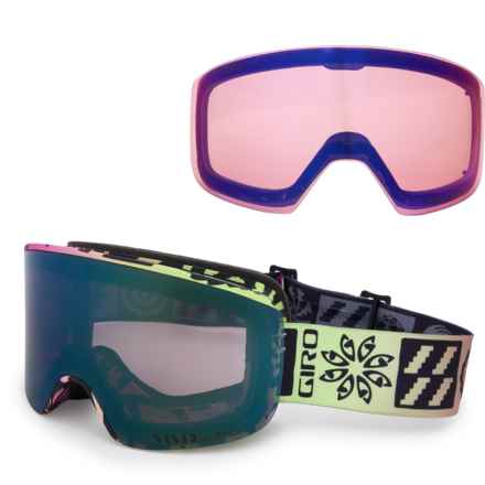 Giro Axis Ski Goggles - Extra Lens in Glow Green Shelter