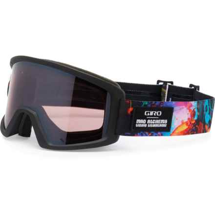 Giro Blok Ski Goggles - Extra Lens (For Men) in Black/Orange Liquid Light/Vivid Smoke