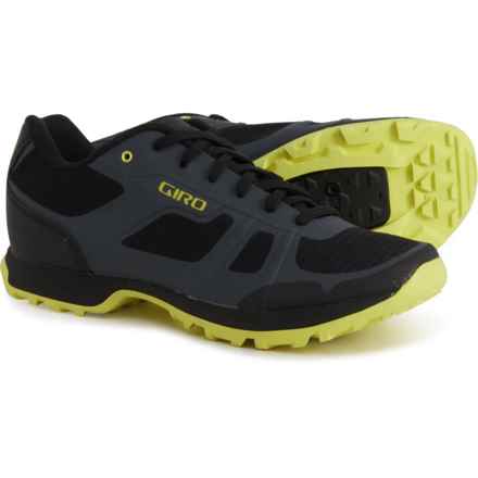 Giro Gauge Mountain Bike Shoes - SPD (For Men and Women) in Dark Shadow/Citron Green