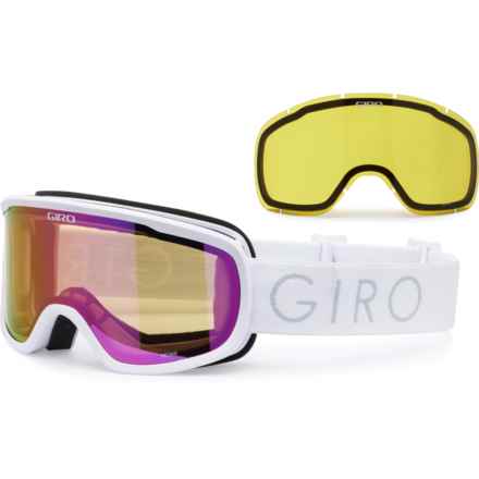 Giro Moxie Ski Goggles - Extra Lens (For Women) in White Core/Light Amber Pink/Yellow