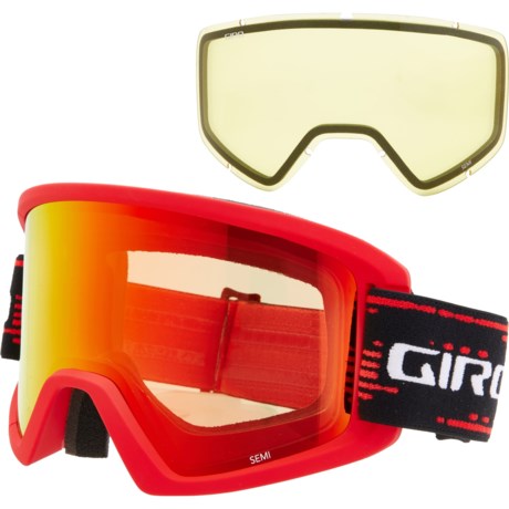 Giro Semi Ski Goggles - Extra Lens (For Men) in Red Reverb/Amber/Yellow