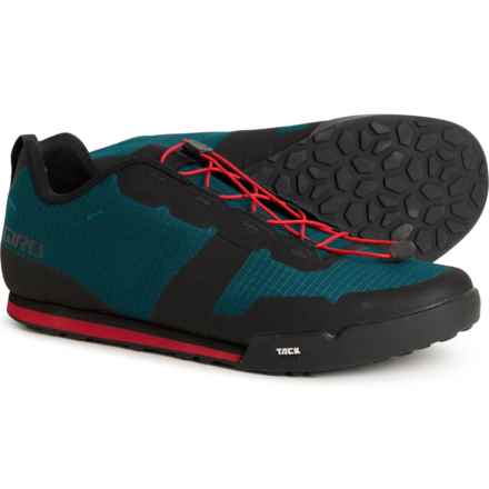 Giro Tracker FastLace Mountain Bike Shoes (For Women) in Harbor Blue/Bright Red