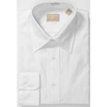 Gitman Brothers Fancy Dress Shirt - Long Sleeve (For Men) in White Pinpoint - Closeouts