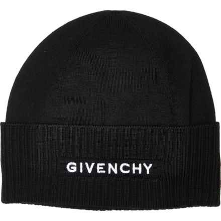 Givenchy Made in Italy 4G Embroidered Beanie - Wool in Black White