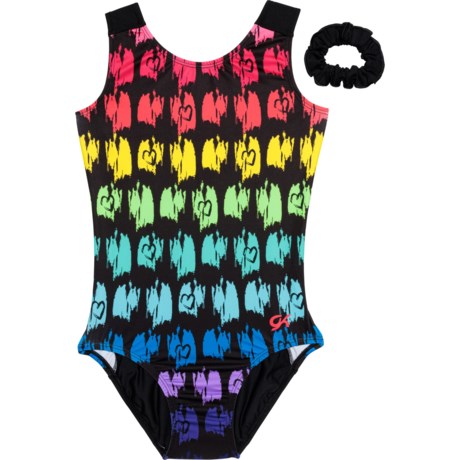 GK ELITE Big Girls Gymnastics Leotard - Sleeveless in Multi