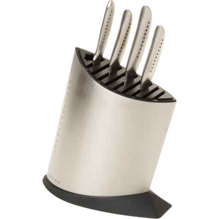 Global SAI Made in Japan Professional Cutlery Knife Block Set - 5-Piece in Silver