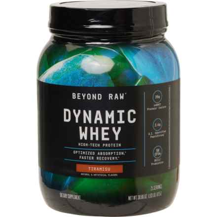 GNC Beyond Raw Dynamic Whey Protein Tiramisu Powder - 30.86 oz. in Multi