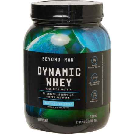 GNC Beyond Raw Dynamic Whey Protein Vanilla Ice Cream Powder - 29.98 oz. in Multi