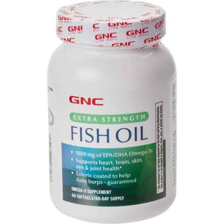 GNC Extra Strength Fish Oil Softgels - 60-Count in Multi
