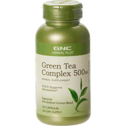 GNC Herbal Plus Green Tea Complex Herbal Supplement -500 mg, 100 Capsules in Multi