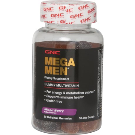 GNC Mega Men Multivitamin Gummies - 60-Count - Save 44%