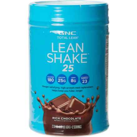 GNC Rich Chocolate Lean Shake 25 Meal Replacement Drink Mix - 22.01 oz. in Multi