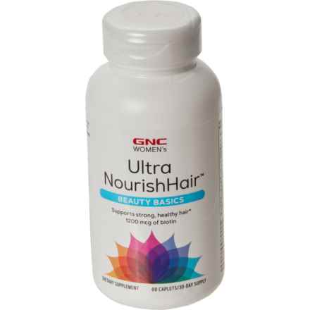 GNC Ultra NourishHair Beauty Basics Supplements - 60 Caplets in Multi
