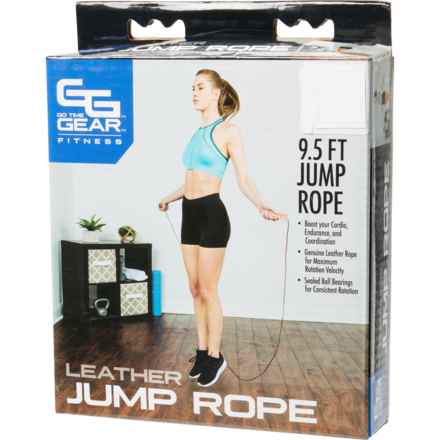 GO TIME GEAR Leather Jump Rope - 9.5’ in Multi