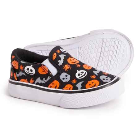 Goblin & Ghoul Little Boys and Girls Halloween Print Shoes - Slip-Ons in Jacko