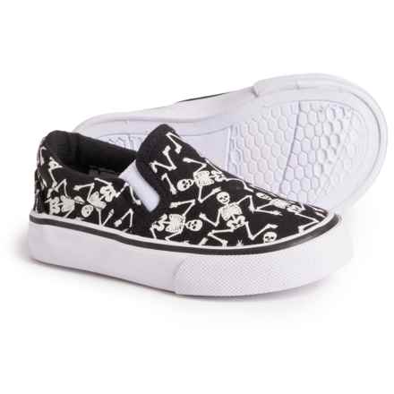 Goblin & Ghoul Little Boys and Girls Reggie Skeleton Print Sneakers - Slip-Ons in Multi Gitd