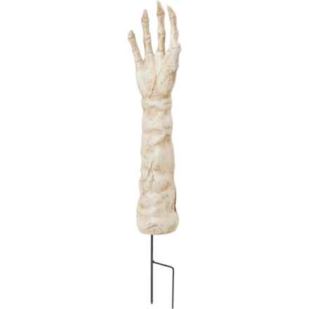 Goblin and Ghouls Resin Mummy Hand Yard Decoration - 20” in Multi