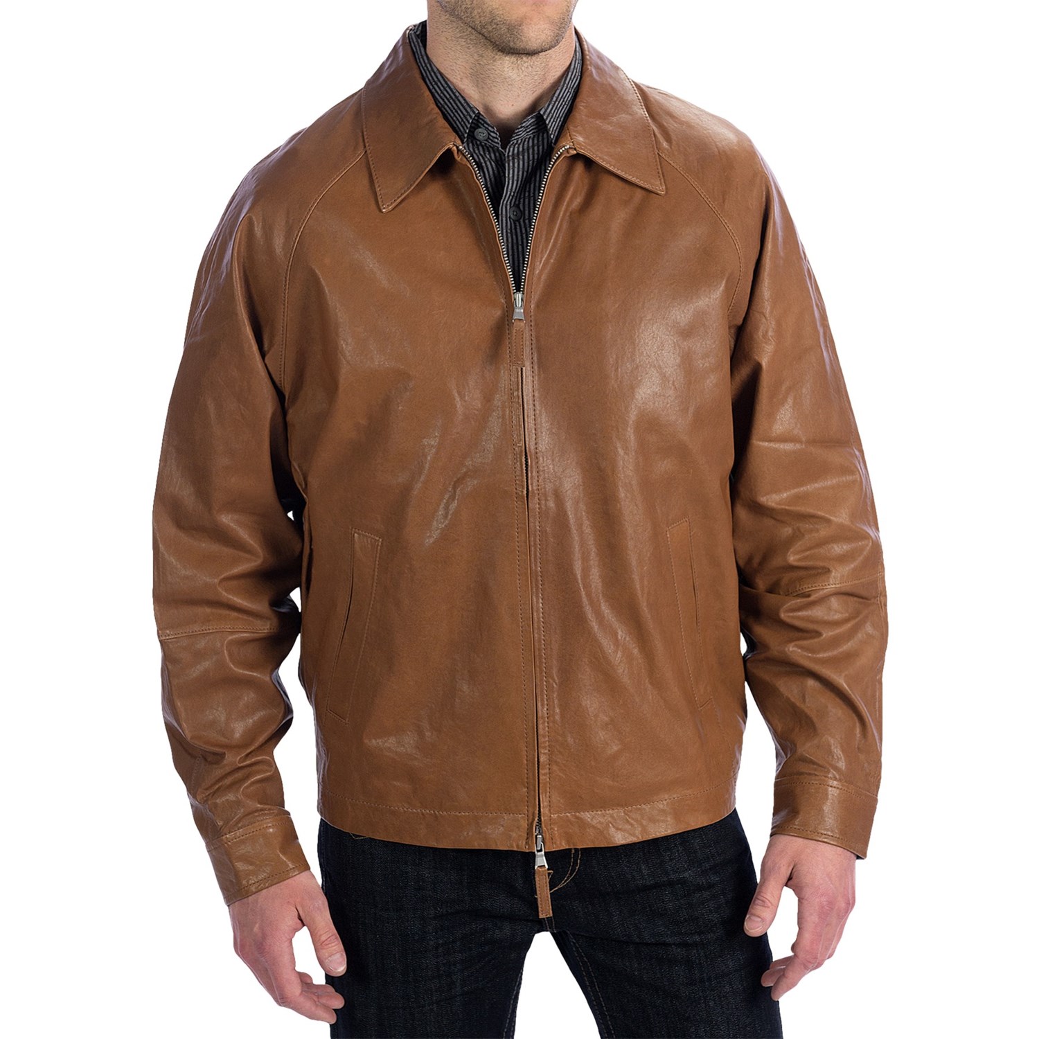 Golden Bear Buckley Leather Jacket (For Men) - Save 51%