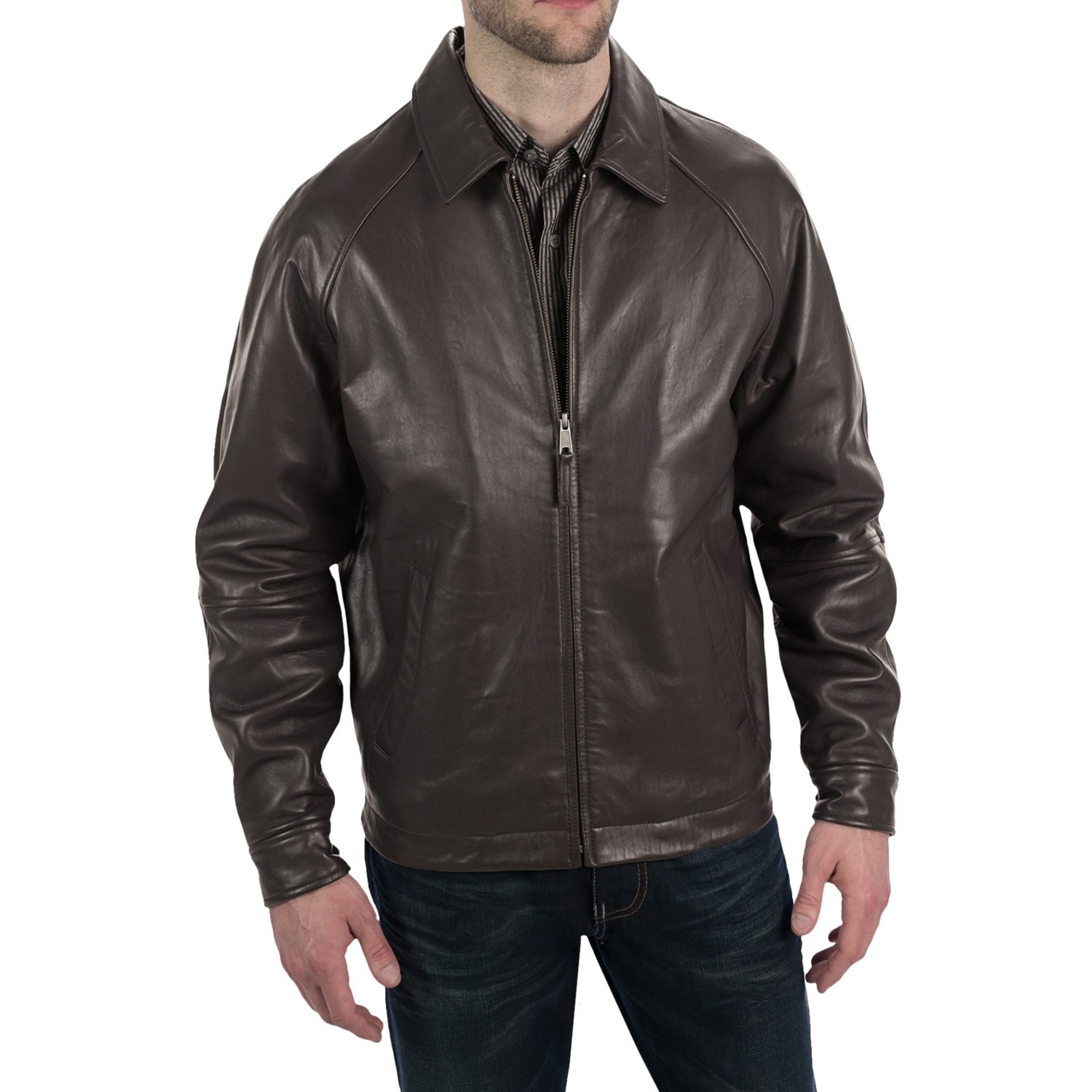 Golden Bear The Montgomery Jacket - Lambskin Leather (For Men) - Save 42%