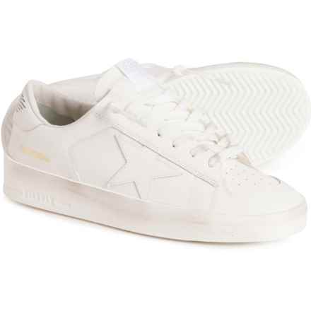GOLDEN GOOSE Made in Italy Hi Star Classic Metallic Sneakers - Leather (For Women) in White / Silver