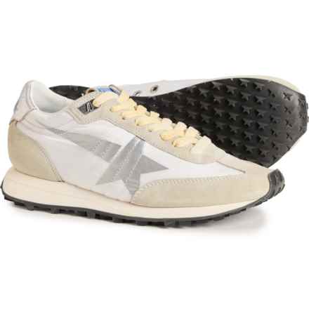 GOLDEN GOOSE Made in Italy Running Marathon M77 Sneakers - Leather (For Women) in Silver