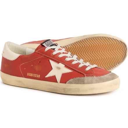 GOLDEN GOOSE Made in Italy Super-Star Classic Sneakers - Leather (For Men) in Orange - Closeouts