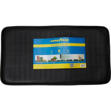 Goodyear All-Purpose Rubber Tray in Black