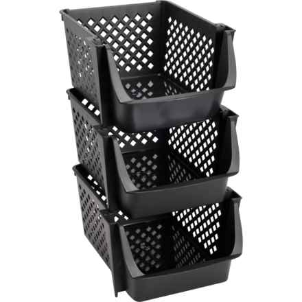 Goodyear Stackable Storage Bins - 3-Pack, 14x11x7” in Multi