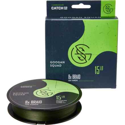 GOOGAN SQUAD 8X Braided Fly Line - 125 yds. in Green
