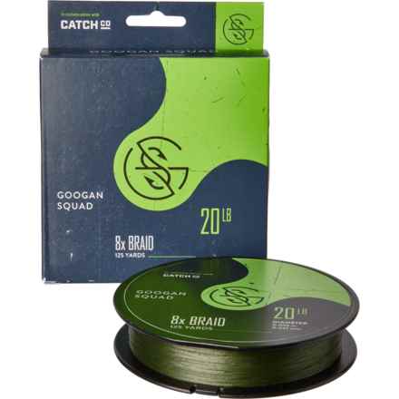 GOOGAN SQUAD 8X Braided Fly Line - 125 yds. in Green