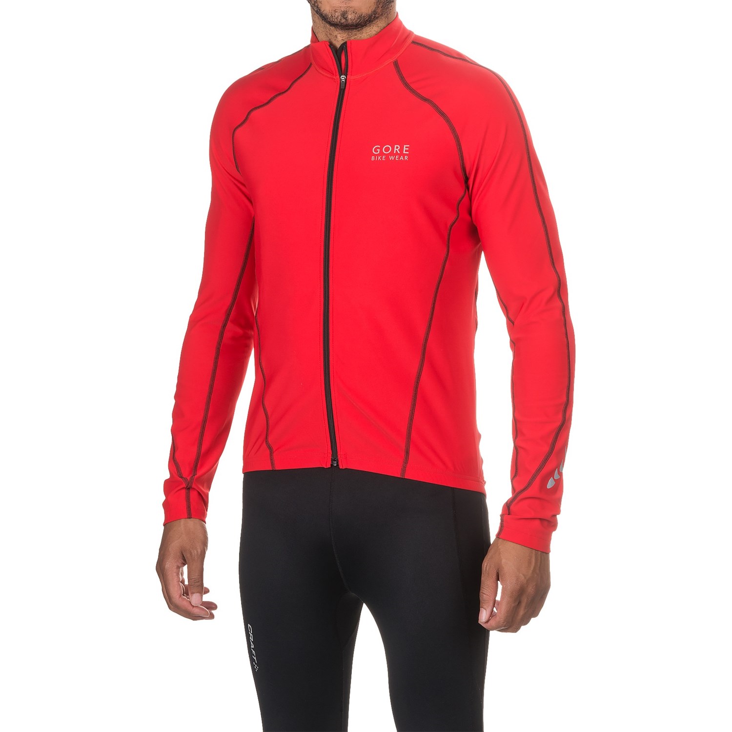 Gore Bike Wear Contest Thermo Cycling Jersey Full Zip, Long Sleeve