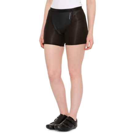 GORE WEAR C3 Windstopper® Shorty+ Base Layer Boxer Bike Shorts (For Women) in Black