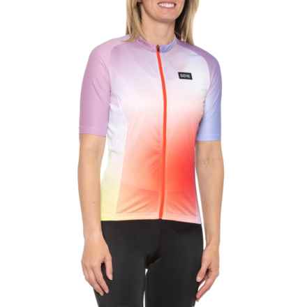GORE WEAR Cloud Cycling Jersey - Full Zip, Short Sleeve in Fireball/Multicolor