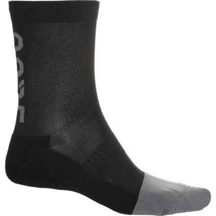 Gorewear Brand Mid Socks - Quarter Crew (For Men) in Black/Graphite Grey