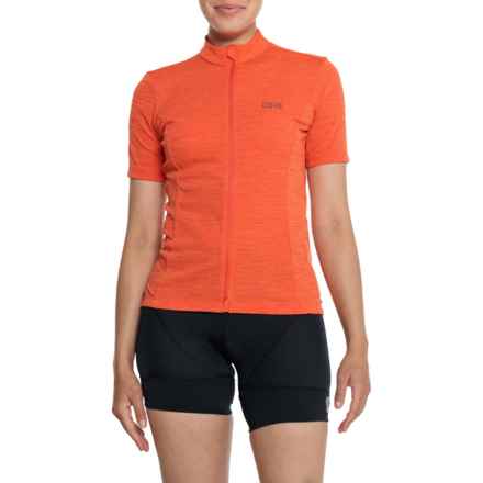 Gorewear C3 Cycling Jersey - Zip Front, Short Sleeve in Red