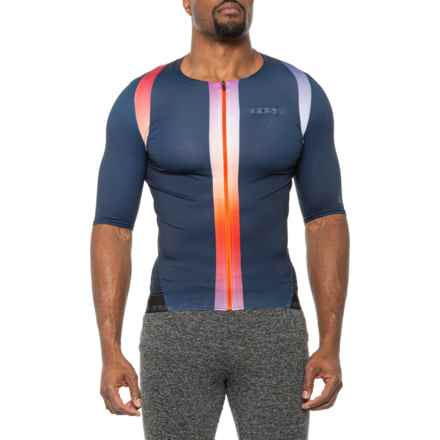 Gorewear Chase Cycling Jersey - Full Zip, Short Sleeve in Orbit Blue/Multicolor