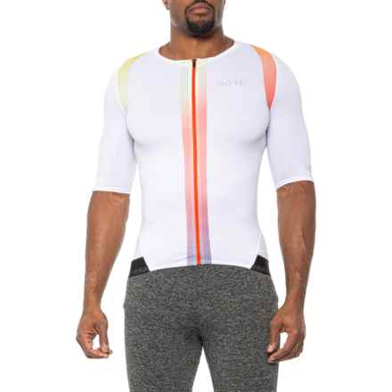 Gorewear Chase Cycling Jersey - Full Zip, Short Sleeve in White/Multicolor