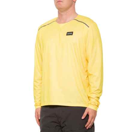 Gorewear Contest Running T-Shirt - Long Sleeve in Washed Neon Yellow