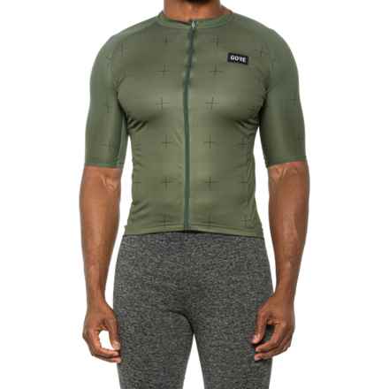 Gorewear Daily Full-Zip Cycling Jersey - Short Sleeve in Utility Green/Black