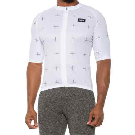 Gorewear Daily Full-Zip Cycling Jersey - Short Sleeve in White/Black